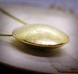 Gold Round Pendant Necklace