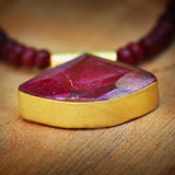 Bohemian Jewelry,Jewelry Women,Ruby Birthstone Necklace,Ruby Pendant Necklace,July Birthstone Necklace,Red Necklace,Red Pendant Necklace