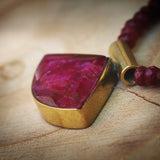 Bohemian Jewelry,Jewelry Women,Ruby Birthstone Necklace,Ruby Pendant Necklace,July Birthstone Necklace,Red Necklace,Red Pendant Necklace