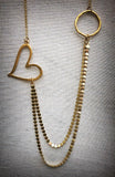 Long Gold Statement Necklace