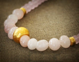 Rose Quartz Beaded Necklace