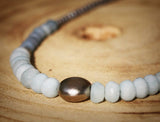 Aquamarine Beaded Necklace