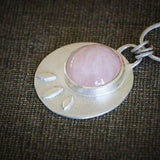 Gemstone Necklaces for Women, Rose Quartz Necklace, Rose Quartz Pendant Necklace, Pendant Necklace for Women, Handmade Necklace