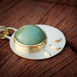 Gold Necklaces for Women,Gold Pendant Necklace,Gold Statement Necklace,Jade Necklace,Stone Jewelry for Women,Stone Necklace ,Christmas Gift
