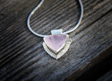 Rose Quartz Necklace in Silver or Gold
