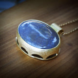 Statement Necklace for Women,Long Gold Necklace,Pendant Necklace,Necklace for Women,Statement Jewelry,Labradorite Pendant Necklace