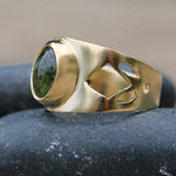 Stone Rings for Women,Gold Statement Ring,Womens Fashion Rings,Natural Gemstone Rings,Tourmaline Ring,Birthstone Ring,Mother's Day Gift