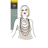 Long Gold Agate Pendant Necklace