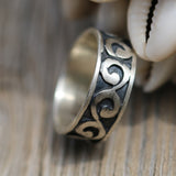 Sterling silver band ring