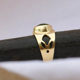 Stone Rings for Women,Gold Statement Ring,Womens Fashion Rings,Natural Gemstone Rings,Tourmaline Ring,Birthstone Ring,Mother's Day Gift