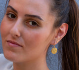 Sterling Silver Disc Earrings