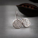 Dangling silver earrings, Everyday dangle earrings, Boho drop earrings, Unique bohemian silver jewelry, Artisan jewelry, Gift for her