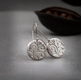 Unique Silver Dangle Earrings