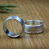 Custom Engraved Ring,Silver Rings for Men,Band Rings,Custom Wedding Ring,Thick Ring,Handmade Rings,Wedding Rings for Men,Mens Rings