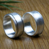 Custom Engraved Ring,Silver Rings for Men,Band Rings,Custom Wedding Ring,Thick Ring,Handmade Rings,Wedding Rings for Men,Mens Rings