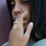 Blue Topaz Ring,Topaz Birthstone Ring,Bday Gifts for Women,Stone Ring,November Birthstone,Wedding Rings for Women,Engagement Ring