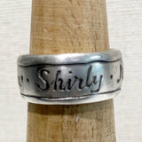 Custom Engraved Ring,Silver Rings for Men,Band Rings,Custom Wedding Ring,Thick Ring,Handmade Rings,Wedding Rings for Men,Mens Rings