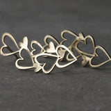 Handmade Gold-Filled Valentine's Day Heart Stud Earrings