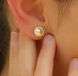 Dainty Gold Stud Earrings