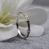 Handmade Rings,Boho Rings,Stacking Ring,Cute Rings for Women,Sterling Silver Ring,Black Diamond Ring,Unique Rings,Promise Ring,Gift for Her