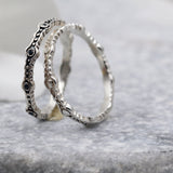 Handmade Rings,Boho Rings,Stacking Ring,Cute Rings for Women,Sterling Silver Ring,Black Diamond Ring,Unique Rings,Promise Ring,Gift for Her