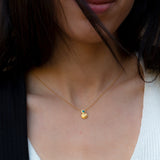 Dainty Blue Topaz Pendant Necklace