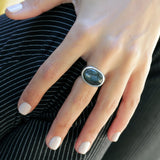 Labradorite Ring, Boho Ring For Women, Silver Ring ,Labradorite Statement Ring, Handmade Jewelry, Fashion Rings ,Mother's Day Sale