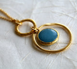 Long Jade Pendant Necklace