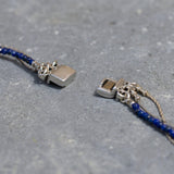 Silver 3 Layered Necklace ,Stacked Necklaces ,Blue Layered Necklace ,Triple strand Necklace ,September Birth Stone Necklace ,Christmas Gift.