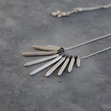 Spike Necklace,Long Silver Necklace,Silver Necklace For Women,Edgy Necklace,Fashion Jewelry For Women,Statement Necklace, Mother's Day Gift