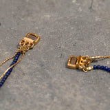 Lapis Layered Necklace ,Three Layered Necklace ,Multi Pendant Necklace ,Lapis Lazuli Necklace ,Stacked Necklaces , Multi-Strand Necklaces