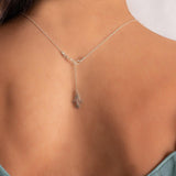 Rose Quartz Necklace , Gold Gemstone Necklace , Geometric Pendant Necklace , Triangle Necklace , Trillion Necklace , Romantic Necklace