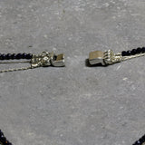 Black Onyx Layered Silver Necklace, Layered Charm Necklace For Women ,Triple strand Necklace ,February Birth Stone Necklace ,Christmas Gift.