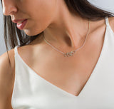 Hearts Silver Necklace For Women