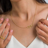 Gold Heart Necklace For Women, Delicate Gold Hearts Necklace, Valentine's Day Gift For Her, Gift For Her, Heart Pendant Necklace.