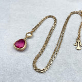 Gemstone Necklace,Pendant Necklace for Women,Dainty Gold Necklace,Dainty Necklaces for Women,Gold Necklace,Double Pendant Necklace