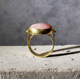 Pink handmade Gold Ring