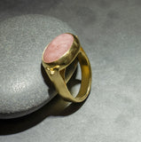 Pink handmade Gold Ring