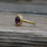 Amethyst Engagement Ring