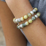 Gemstone Bracelet For Women, Agate Beaded Bracelets, Set of 2 bracelets , Statement bracelet, Handmade Bracelets, Bracelet Gift For Her