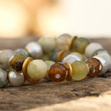 Gemstone Bracelet For Women, Agate Beaded Bracelets, Set of 2 bracelets , Statement bracelet, Handmade Bracelets, Bracelet Gift For Her