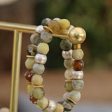 Gemstone Bracelet For Women, Agate Beaded Bracelets, Set of 2 bracelets , Statement bracelet, Handmade Bracelets, Bracelet Gift For Her