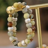 Gemstone Bracelet For Women, Agate Beaded Bracelets, Set of 2 bracelets , Statement bracelet, Handmade Bracelets, Bracelet Gift For Her