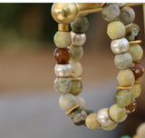 Gemstone Bracelet For Women, Agate Beaded Bracelets, Set of 2 bracelets , Statement bracelet, Handmade Bracelets, Bracelet Gift For Her