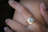 Gold Aquamarine Ring for Formal or Casual Occasions