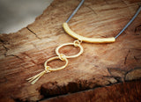 Handmade Gold Boho Necklace for Women