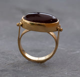 Gold solitaire ring