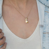 Gold Bunny Charm Necklace