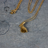 Gold Bunny Charm Necklace • Bunny Jewelry • Easter Jewelry Gift • Cute Bunny Charm • Pet Gifts • Rabbit Necklaces For Women • Rabbit Gifts