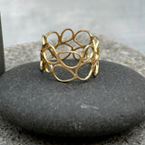 Handmade Hollow Gold Ring